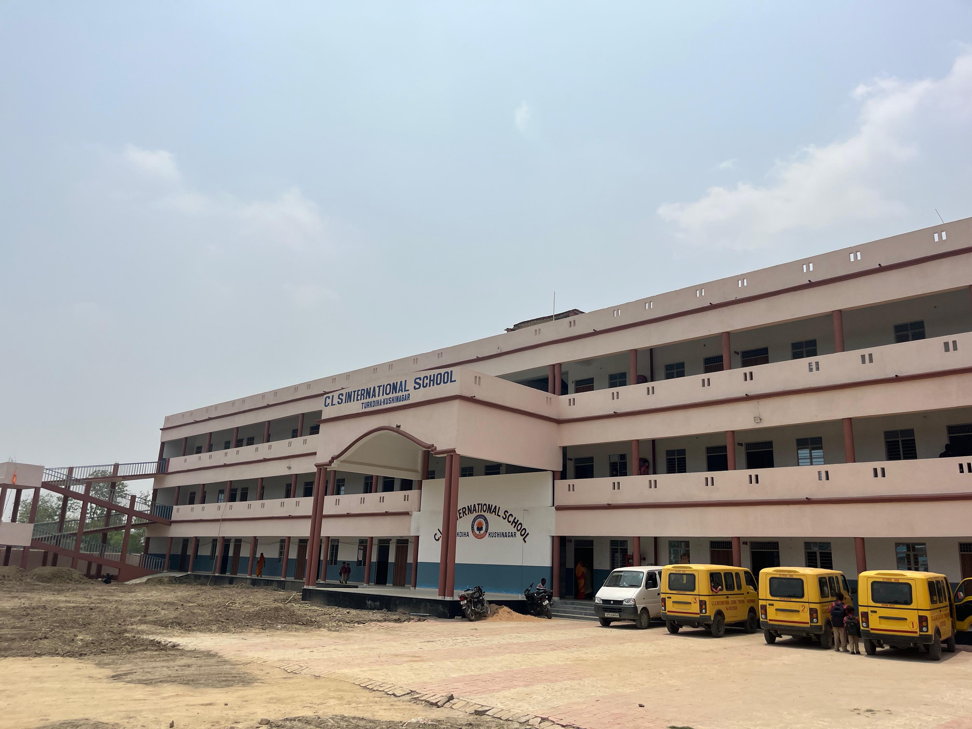 CLS International School building under open sky